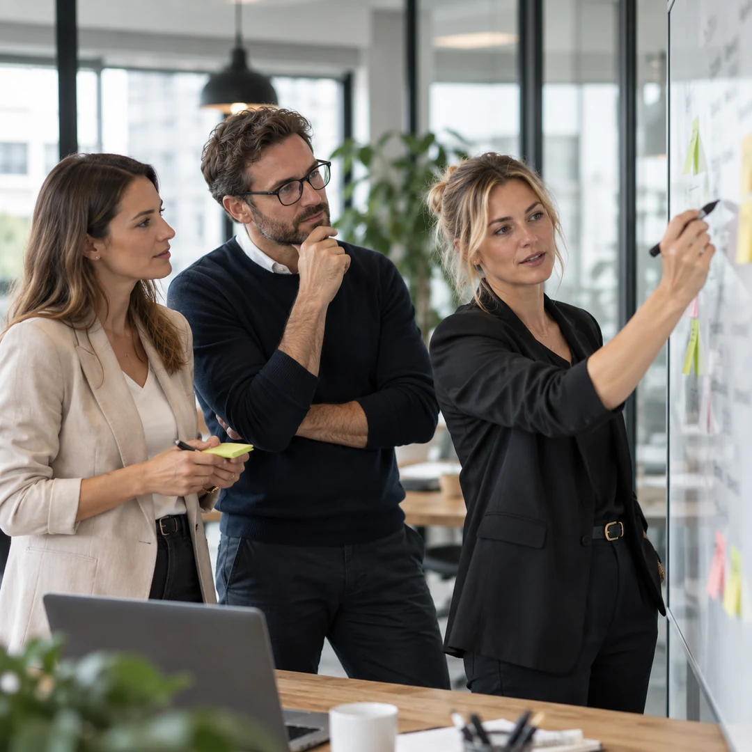 Team entwickelt gemeinsam eine Kommunikationsstrategie